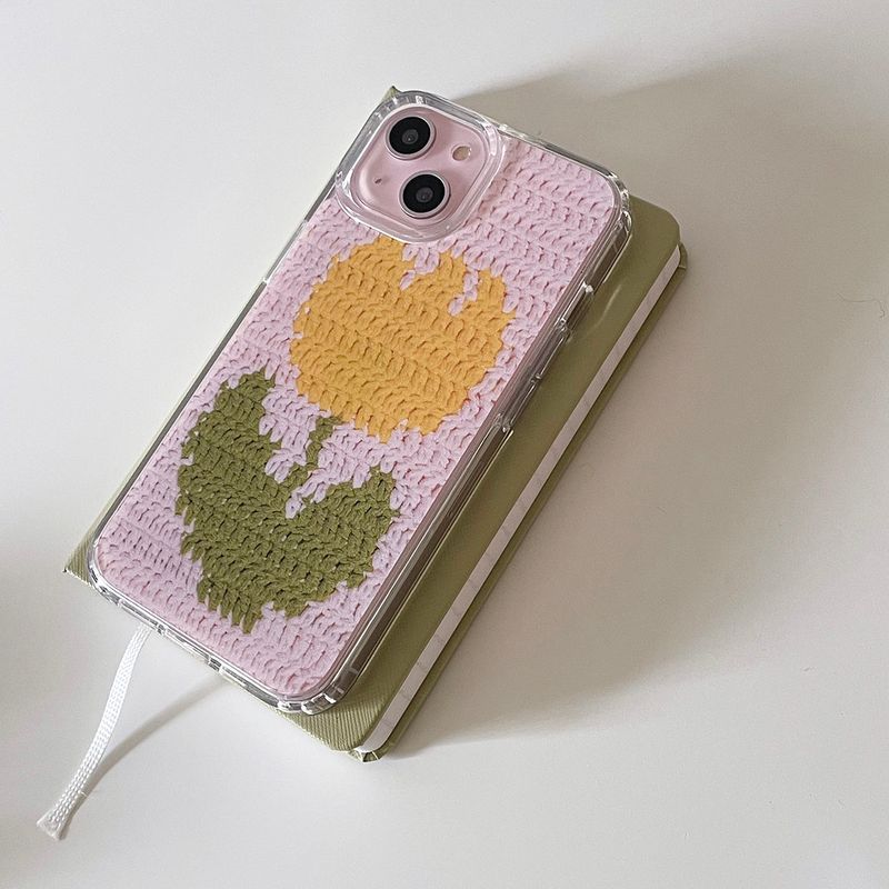 TULIP CROCHET HARD JELL CASE_YELLOW TULIP