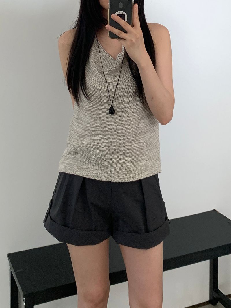Defnit Draped Knit Tank Top
