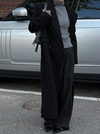 [Unisex] Max double long coat(2color)