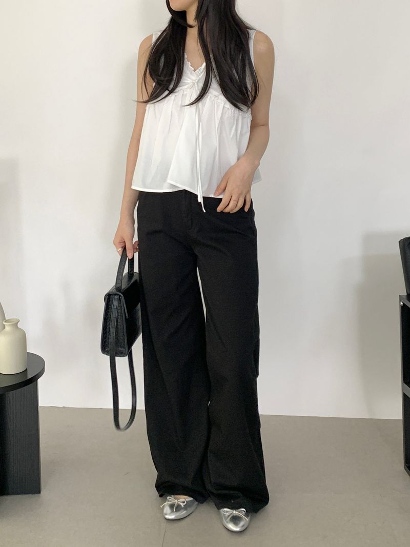 Julia straight wide pants