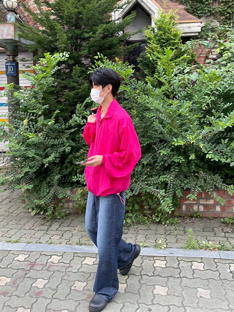 Balloon loose fit windbreaker JK