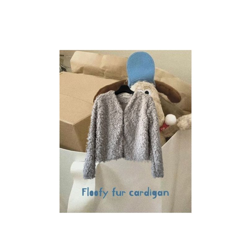 Floofy fur cardigan 