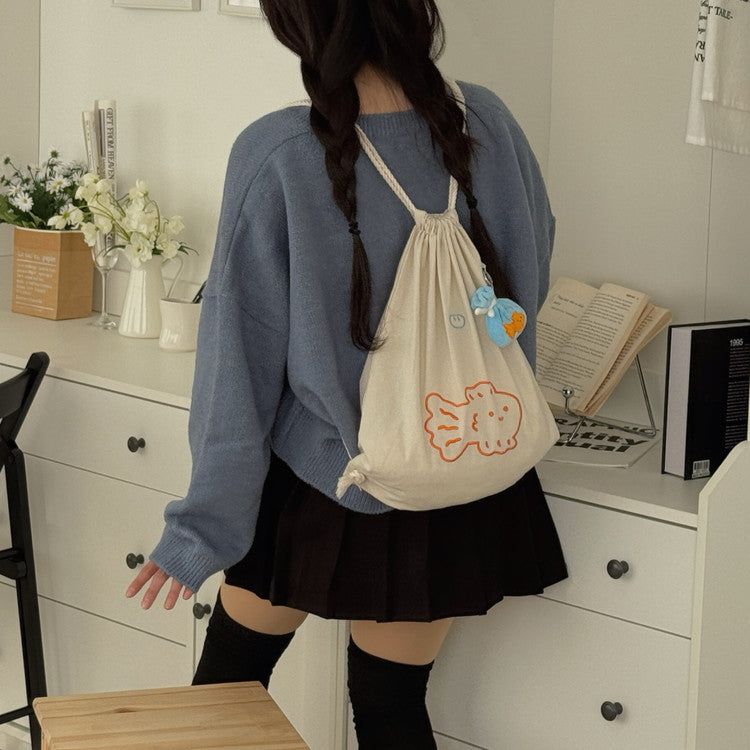 String Backpack - Fish