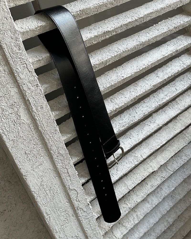 Leather Bold Wide Belt
