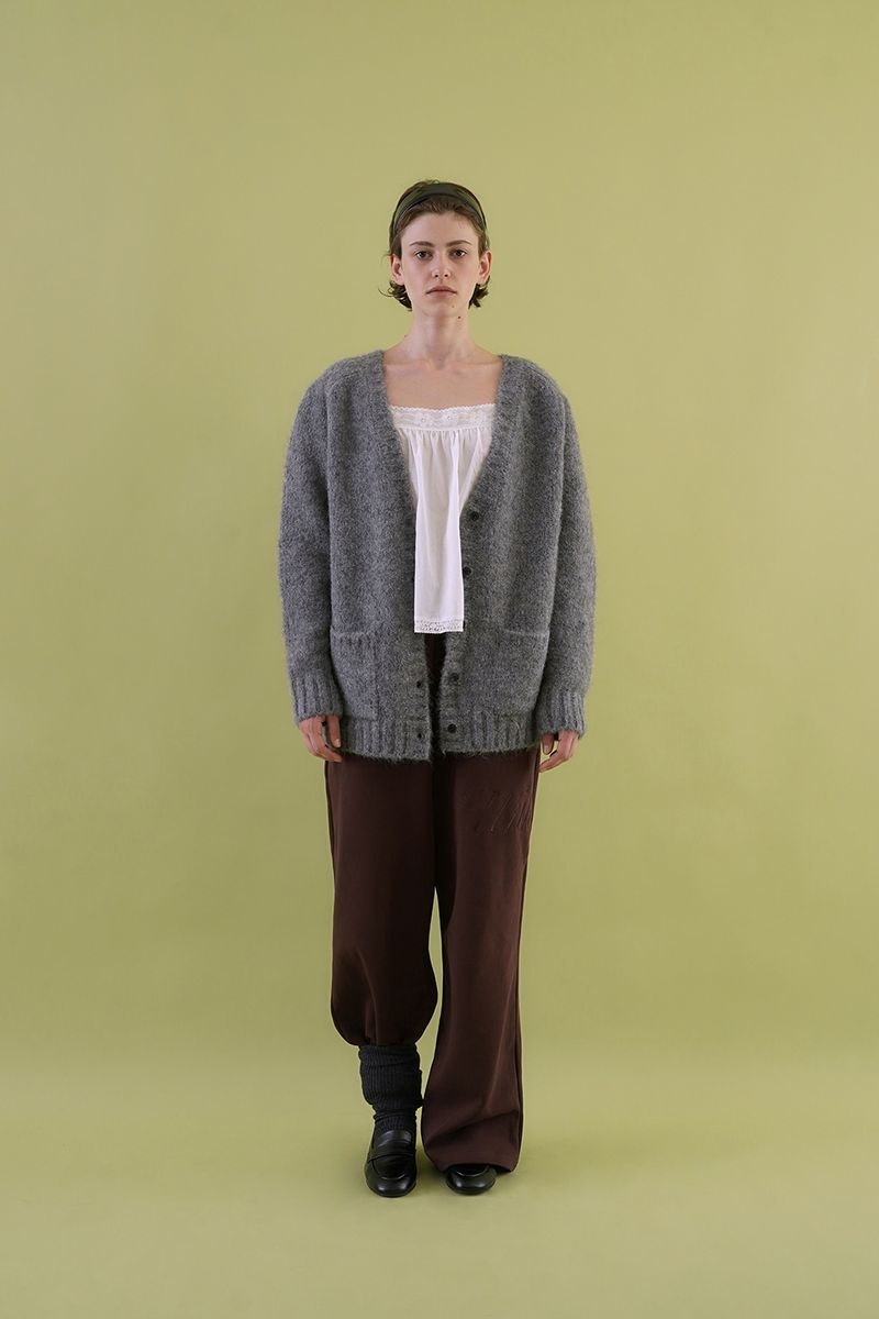 Softy alpaca cardigan_gray