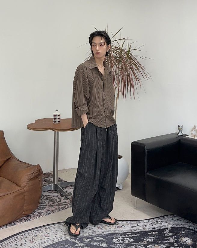 Meden Striped Cotton Shirt