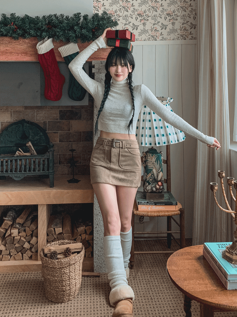 ULAN（ユレン）の「[ベルトset] ウエスタンスエードスカート（Skirts）」