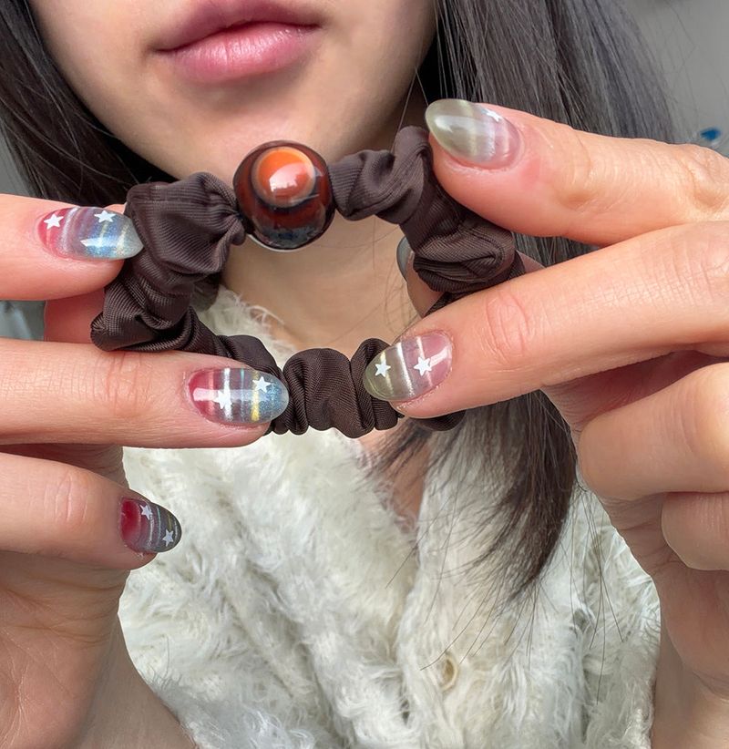Stone point scrunchie (7color)
