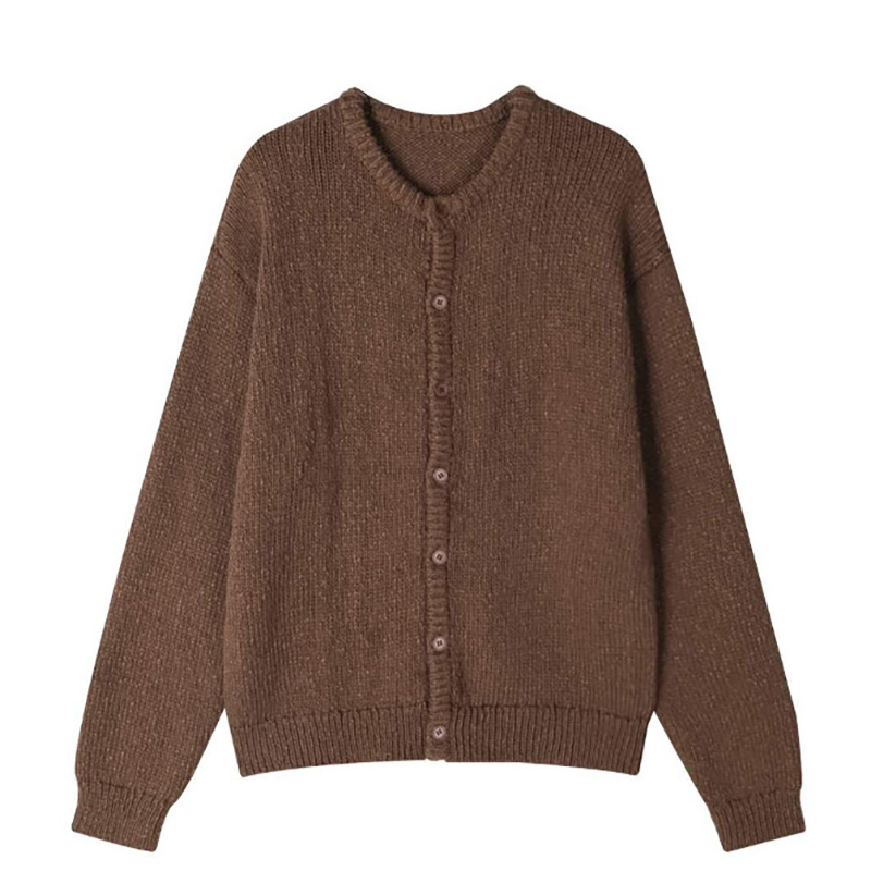 ASCLO Heavy Crop Knit Cardigan (3color)