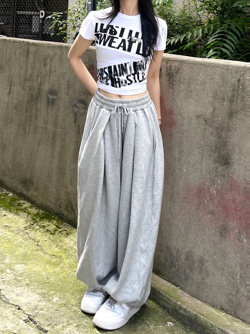Kafka dart banding wide pants