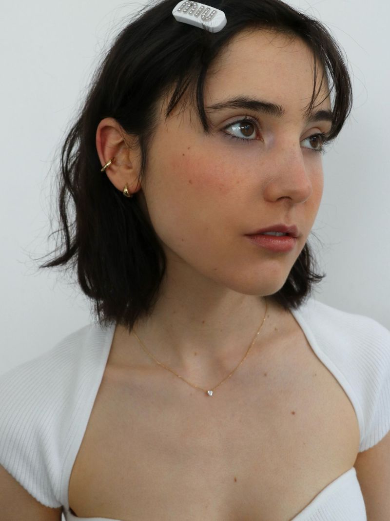 volume earrings / 14k gold plated