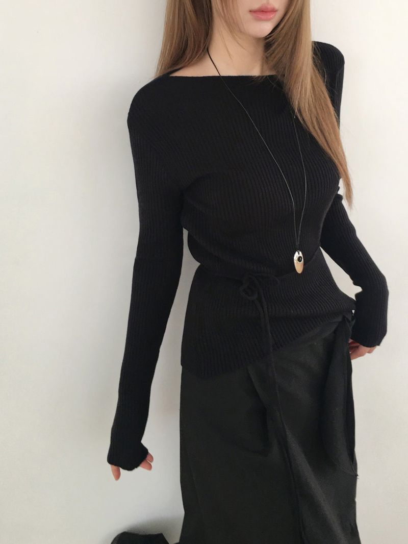 Amour drape knit