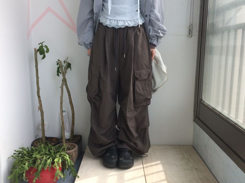 pocket nylon pants
