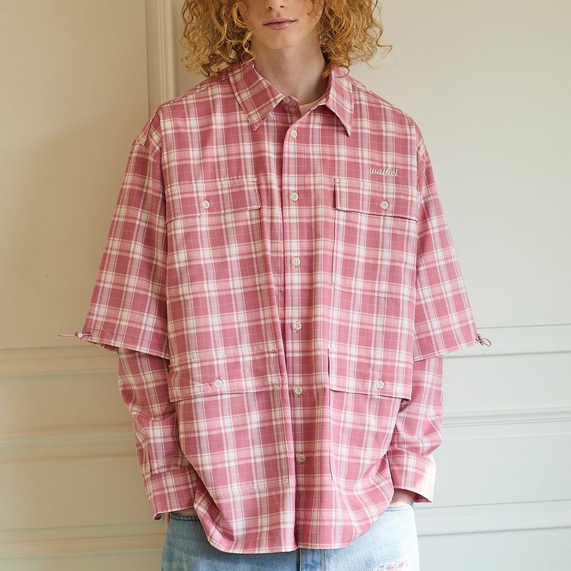 WaiKei(ワイケイ)の「Layered check shirts(Tops)」