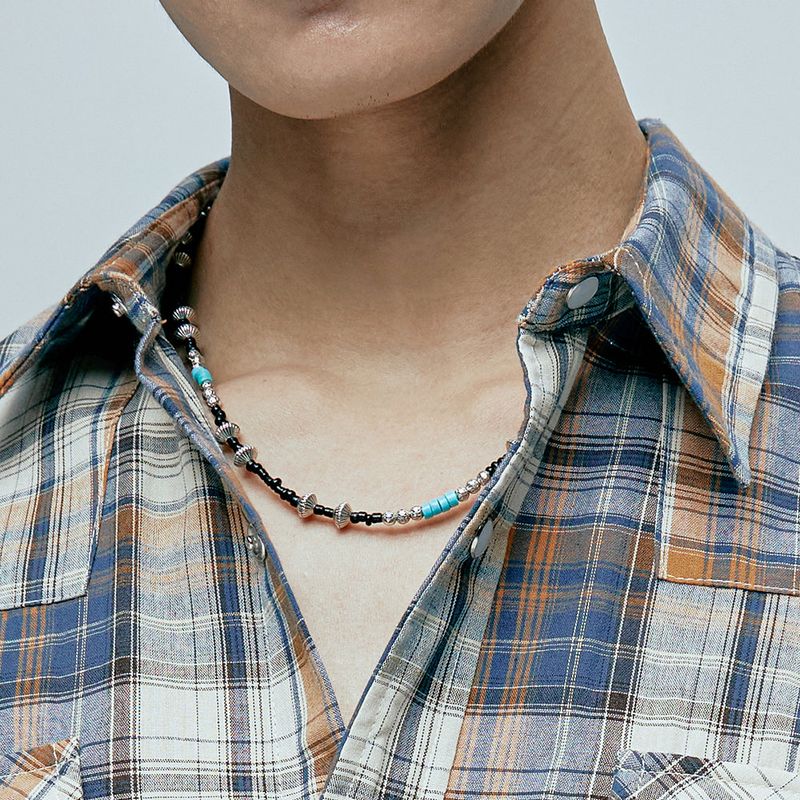 turquoise & hogan beads necklace