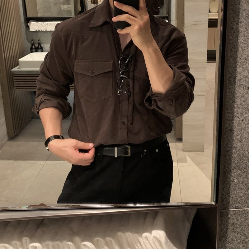 Look ペイトンウエスタンダブルポケットコーデュロイシャツ