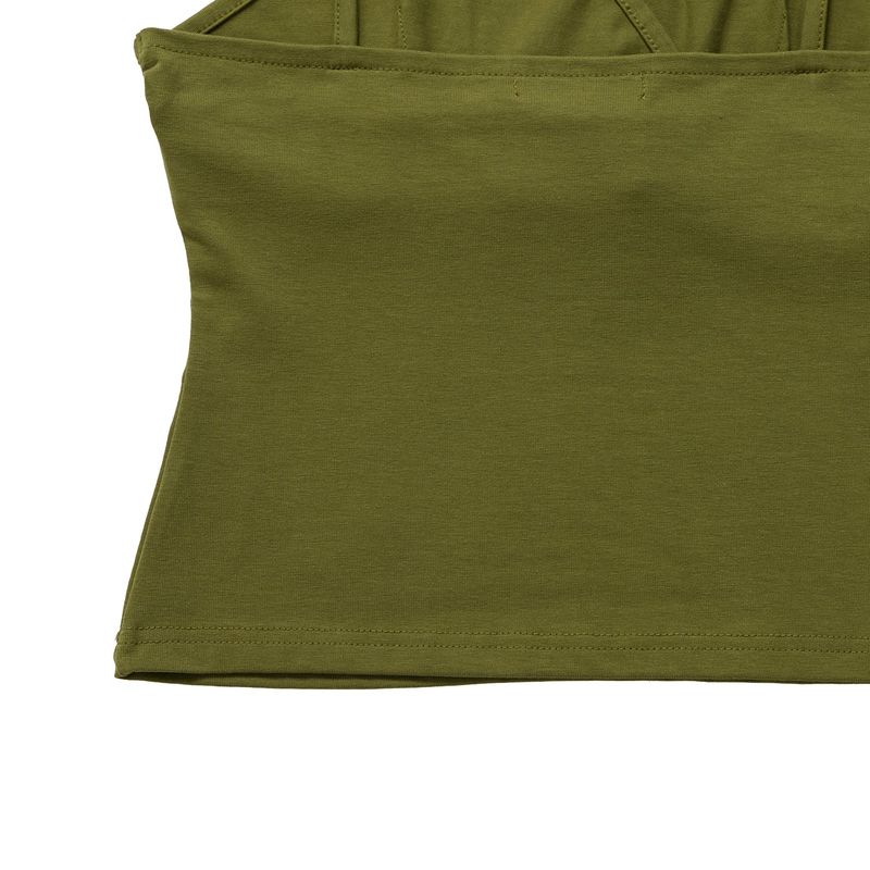 Belted Sleeveless Olive