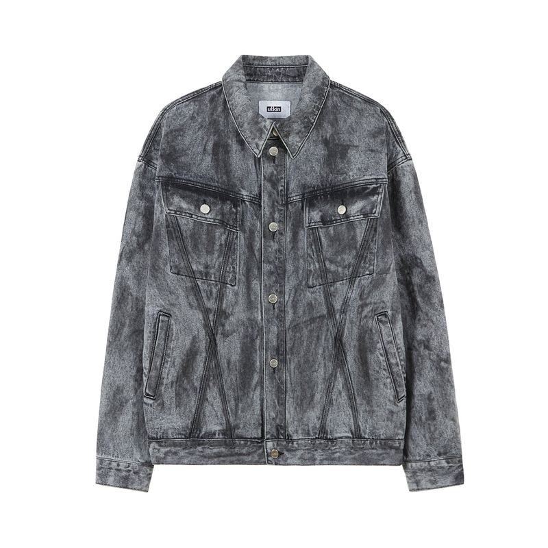 ULKIN（オルキン）の「[24SS LSD COLLECTION] Dirty Washed Cotton Jacket_Dusty Black（Jackets/Outerwear）」