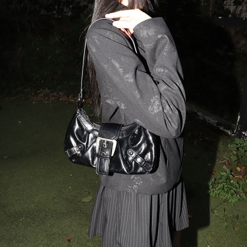 Moto Belt Mini Leather Shoulder Bag