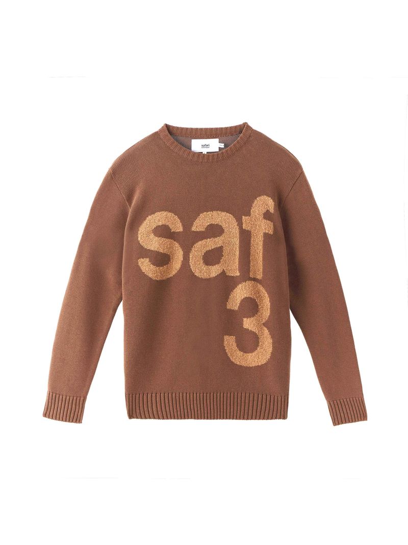 safarispot（サファリスポット）の「BASIC SAFARI KNIT (BROWN)（Tops）」