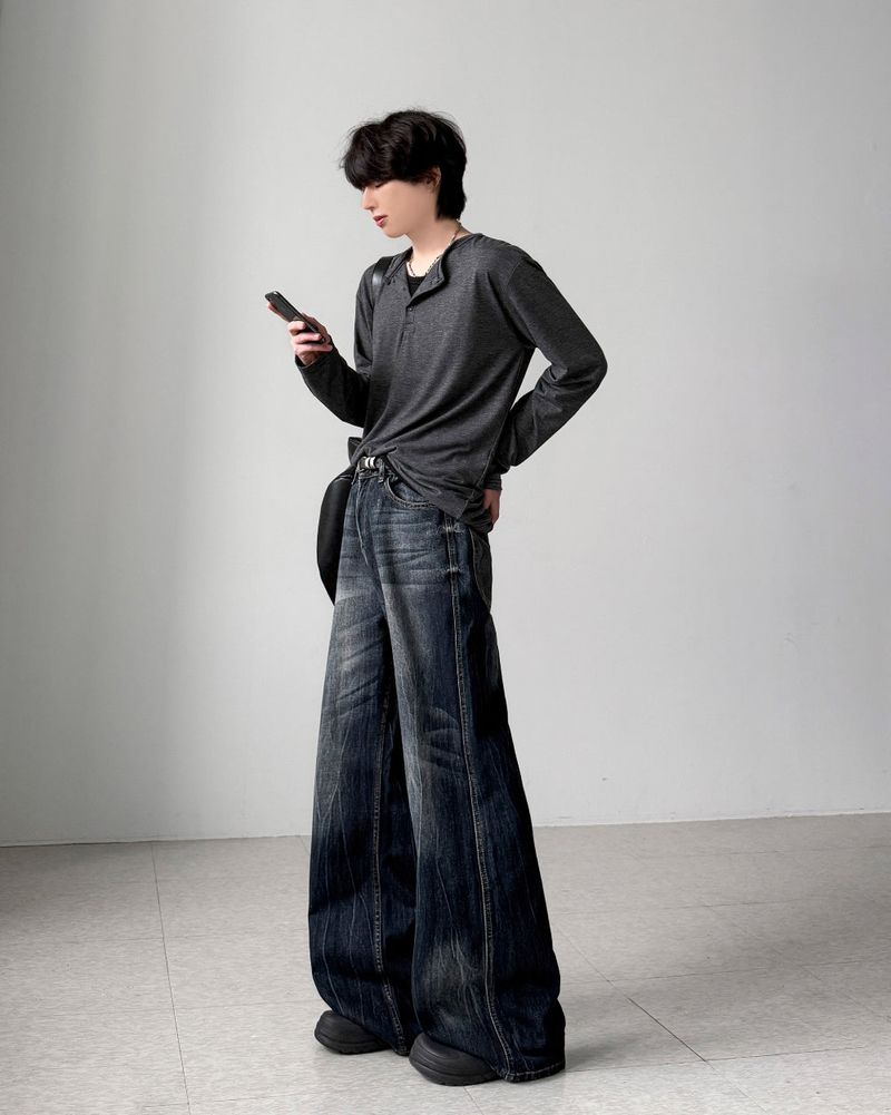 Miake Washing Flare Denim