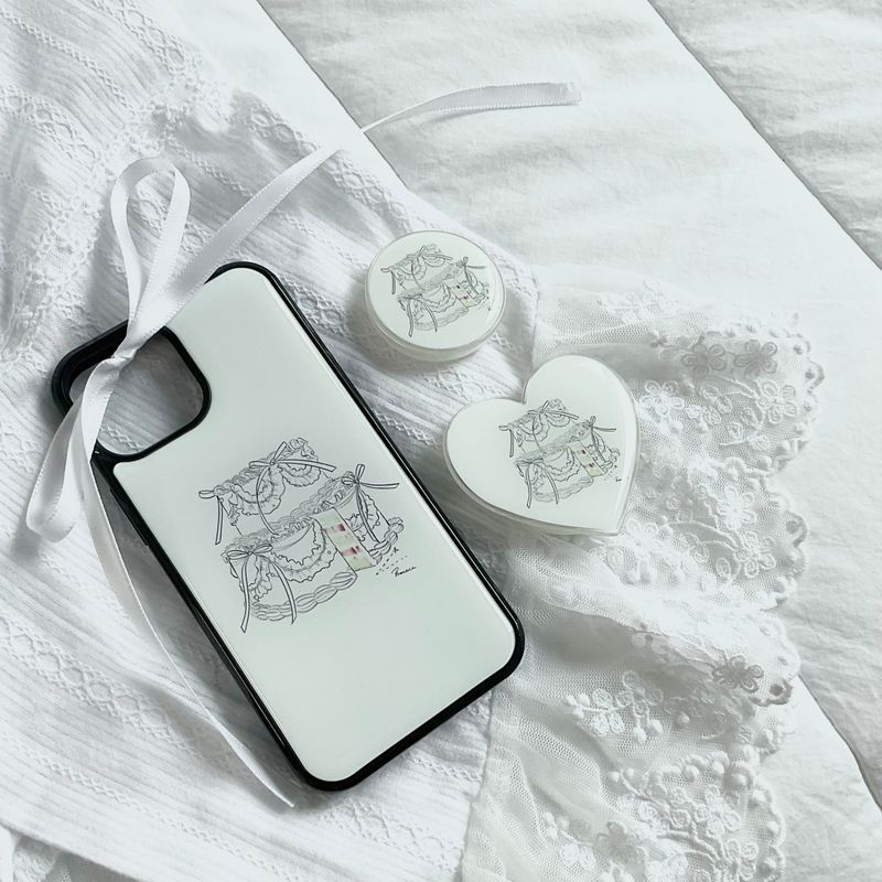 Fake cake case (white)