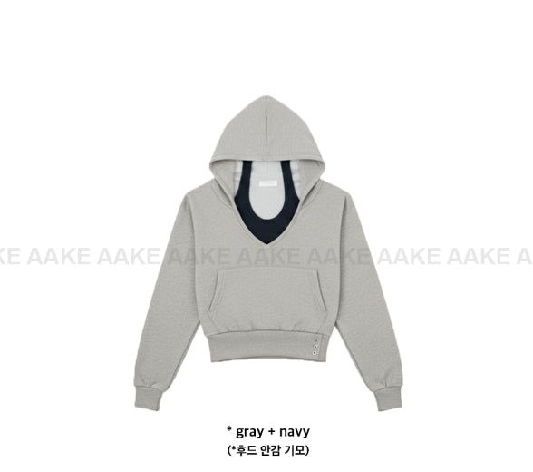 [SET] BUTTON V-HOODIE & HALTER