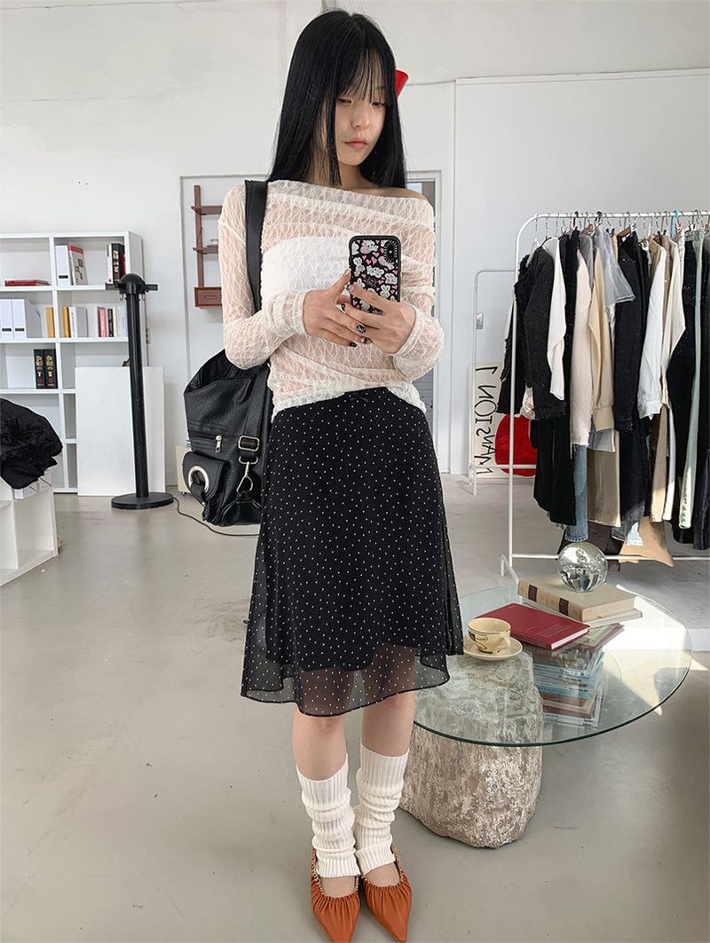 LACE DRAPE LONG SLEEVE (2C)