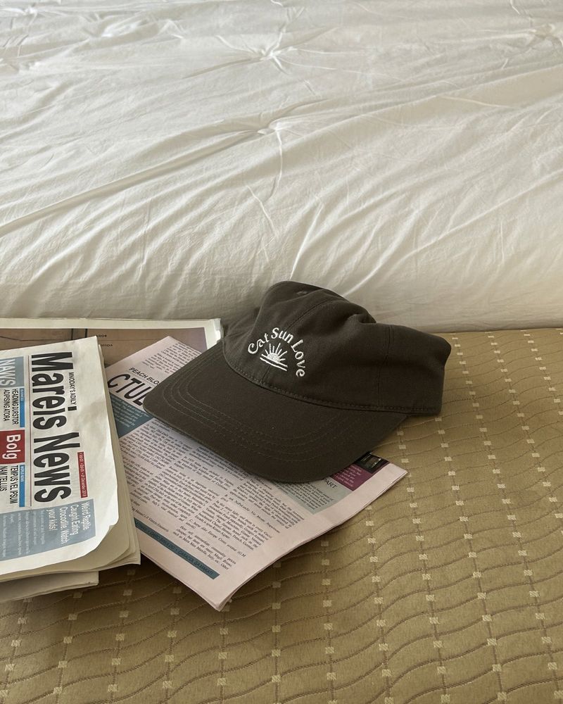 CAT SUN LOVE BALL CAP_KHAKI