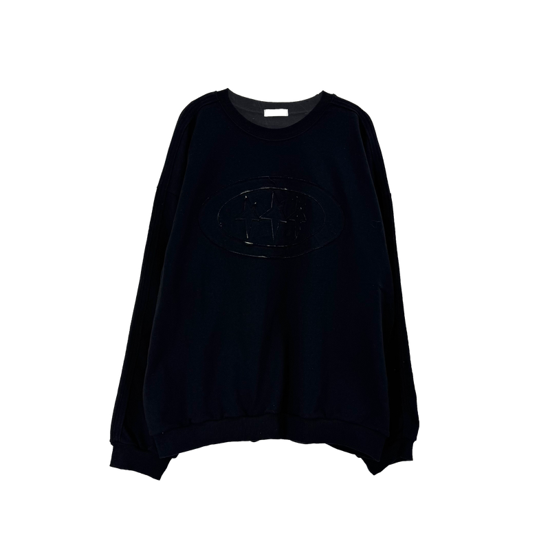 triple appliqué sweatshirt