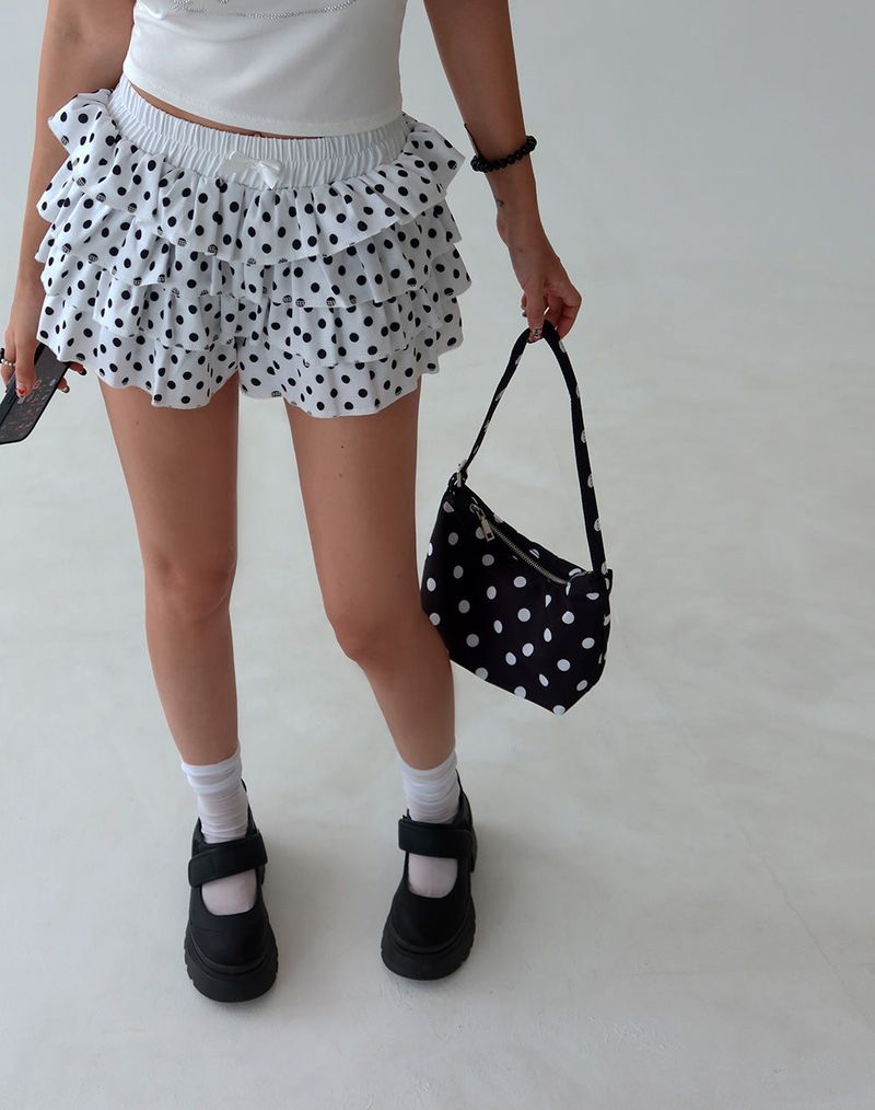 Dot dot cancan frill shorts
