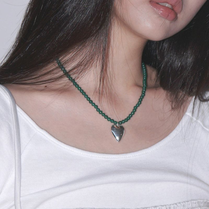 ANDEZVOUS(アンデビュー)の「GREEN LUV NECKLACE(Accessories)」
