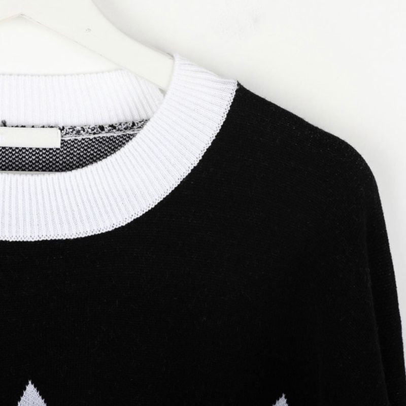 Never roil Overfit Argyle Knit