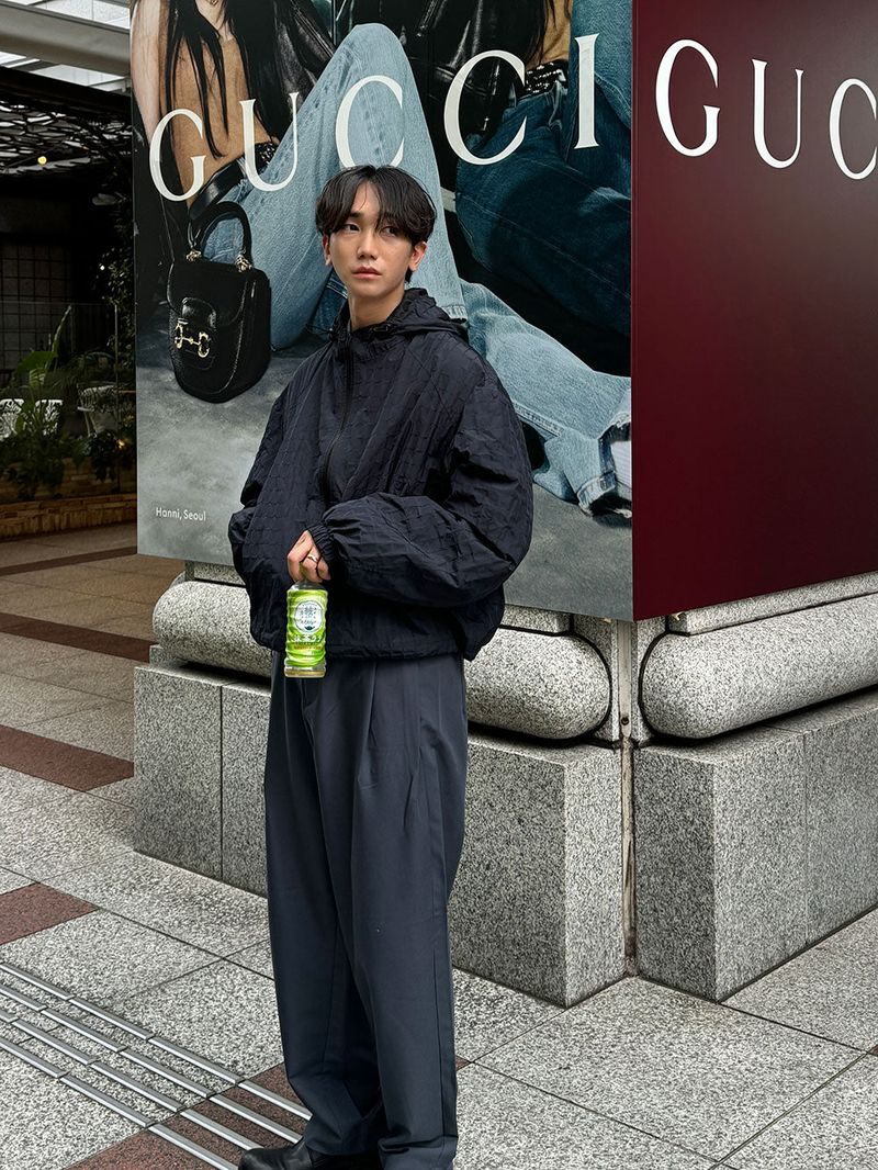 3 TAP Moif Crop Wind Breaker (2color)