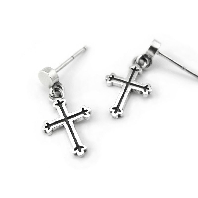 STERLINGWORTH(スターリングウォース)の「Grapevine-D1 cross silver earring(Accessories)」
