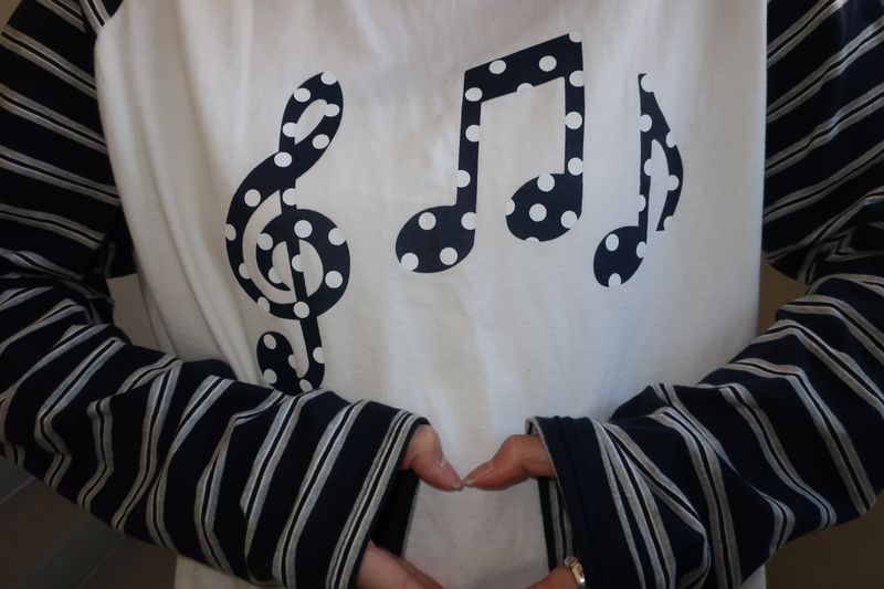メロディラグランTシャツ