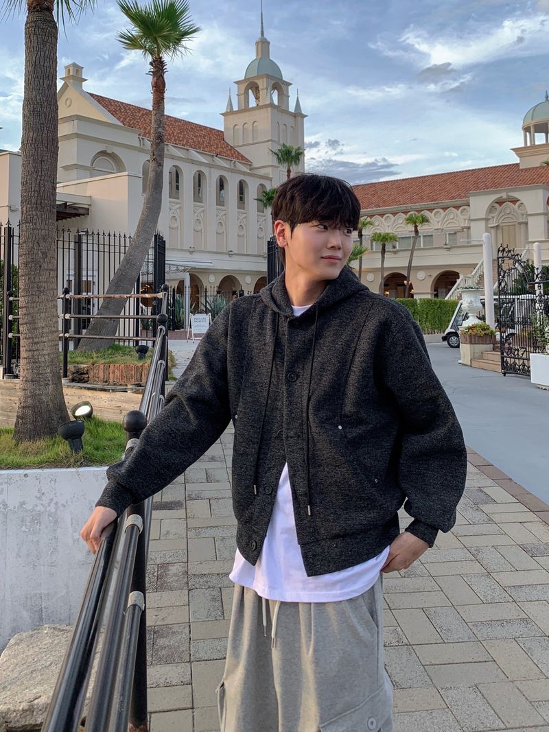 Kiron Hooded knit cardigan