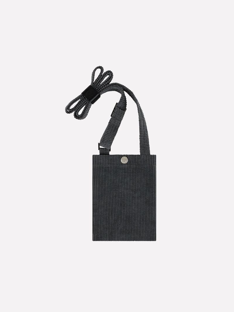 S.T.C. CORDUROY CROSS MINI BAG (BLACK)