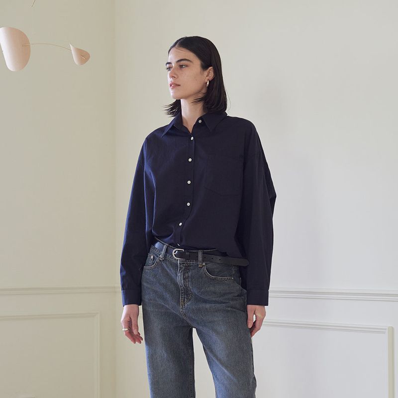 CASUAL SHIRT (NAVY)