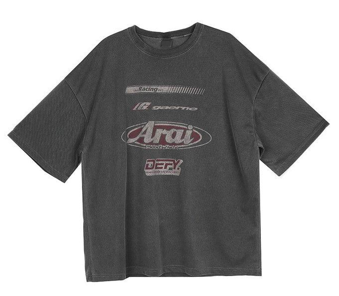 No.0234 pigment racing mesh half T