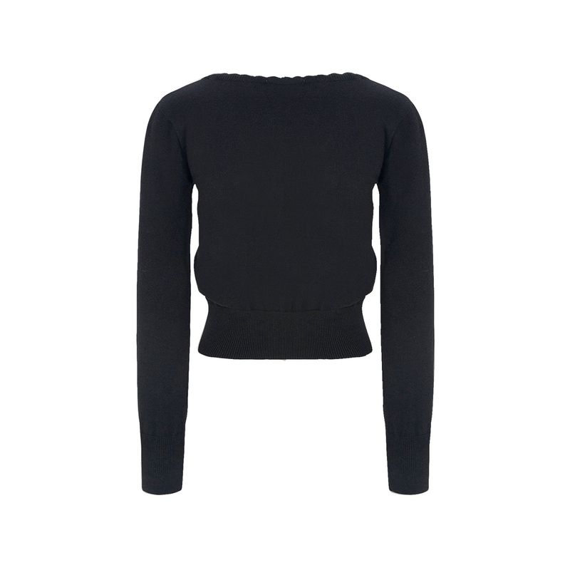 CUPCAKE CARDIGAN-BLACK