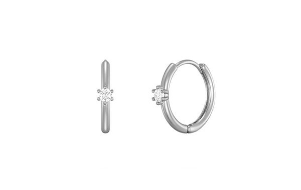 prong one-touch earring