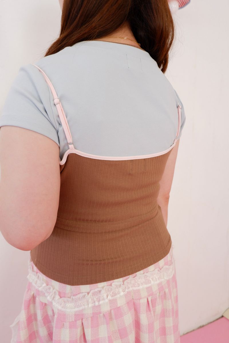 Double Scoop Camisole (Brown)