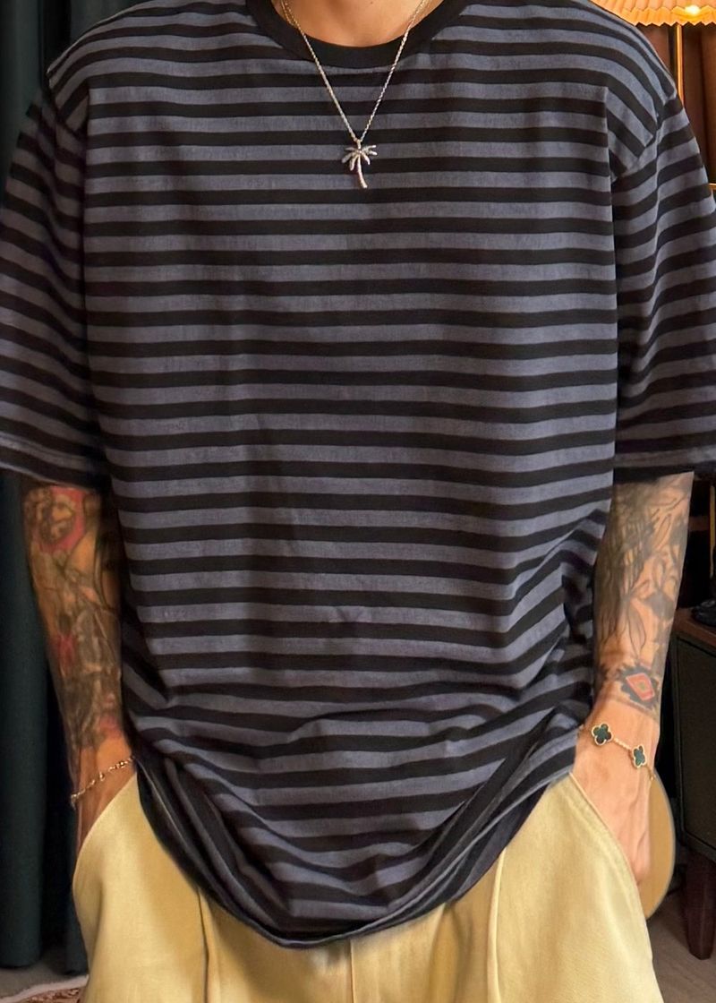 Pigmented Dangara Stripe Short Sleeve 3COLOR