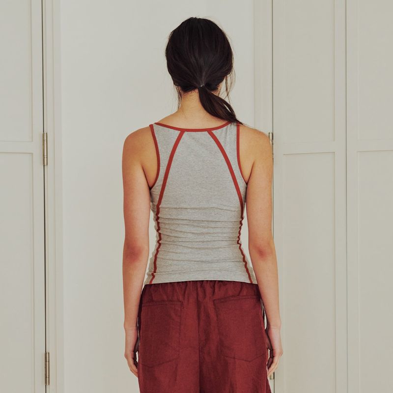Sporty Line Tank Top (GRAY)
