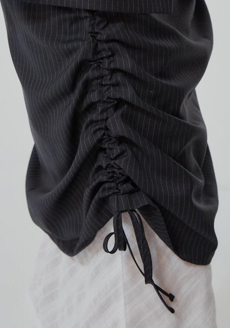 SHIRRING LAYERD LONG SKIRT