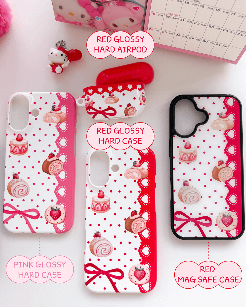 STAYBUBBLY（ステイバブリー）の「[MADE] 夢色パティシエール DESSERT MAGSAFE GLASS PHONECASE_RED（スマホグッズ/小物）」