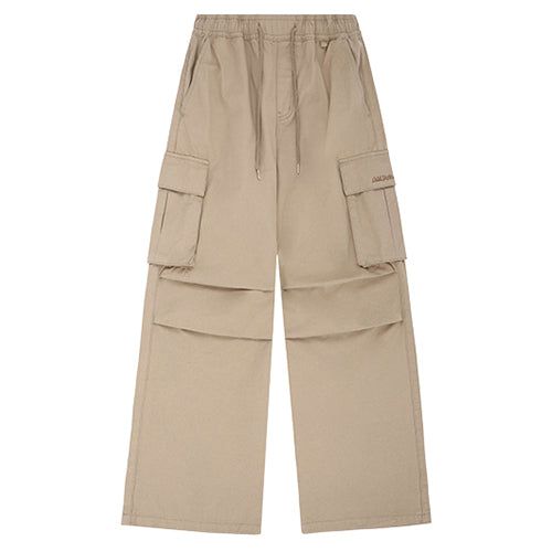 Parachute Washed Cotton Wide Cargo Pants