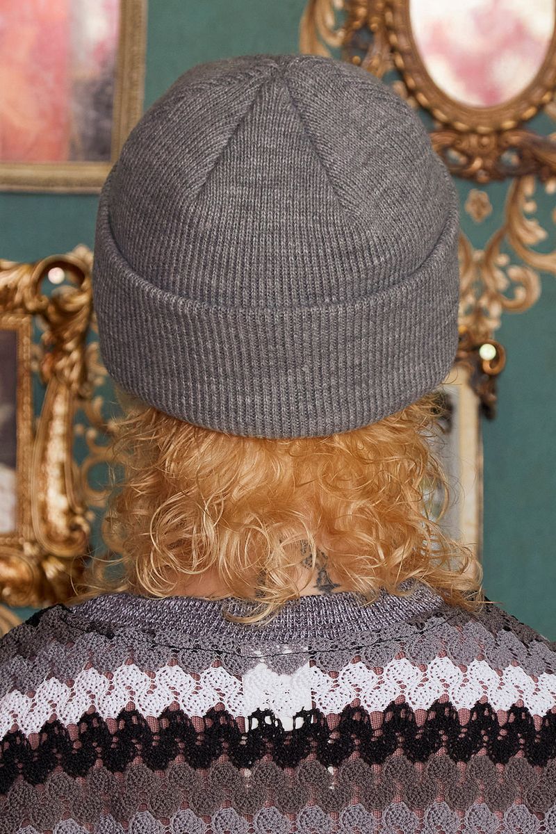 FLOWER BEANIE / GREY