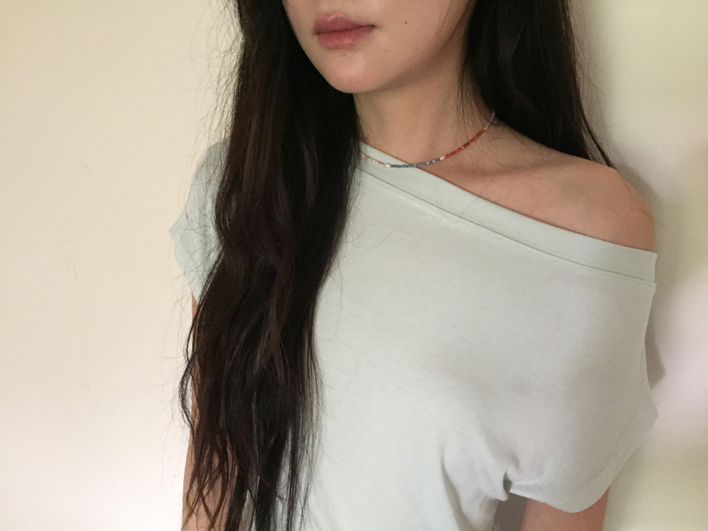 Luce Pearl Bead Necklace (2color)